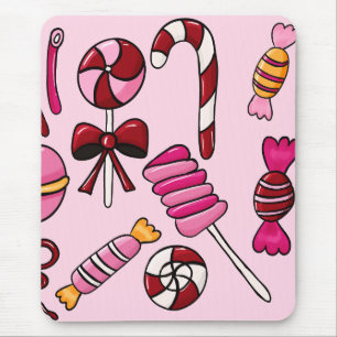Cute  Candy   Mouse Mat
