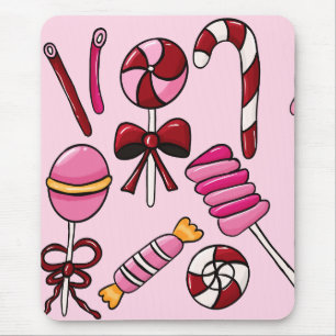 Cute  Candy   Mouse Mat