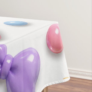 Cute Candy Pastel Icons Pattern Tablecloth