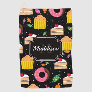Cute Candy Pattern Golf Towel
