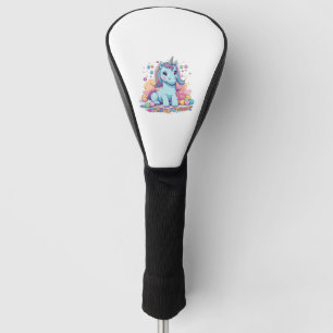 Cute candy unicorn  golf head cover