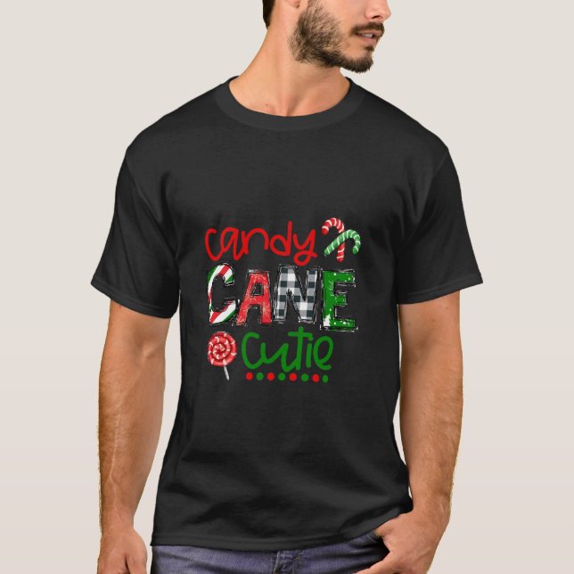 Cute cane candy Christmas Long Sleeve T-Shirt (Front)