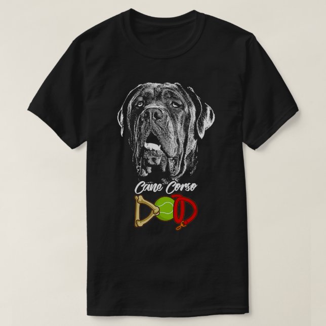 Cute Cane Corso Dad  T-Shirt (Design Front)