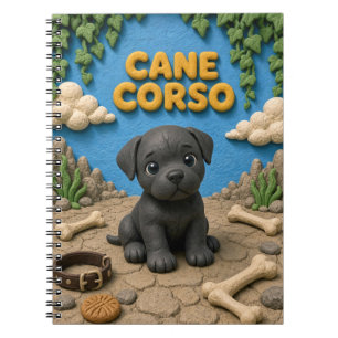 Cute Cane Corso Puppy, Baby Dog Notebook