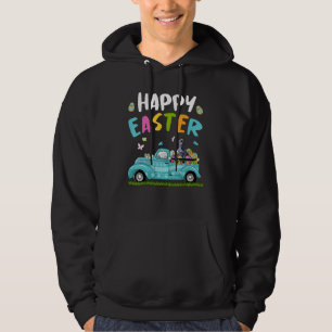 Cute Cane Corso With Bunny Ears Egg Hunting Truck Hoodie