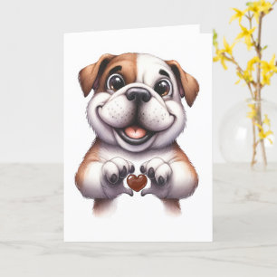 Cute Canine Love Card