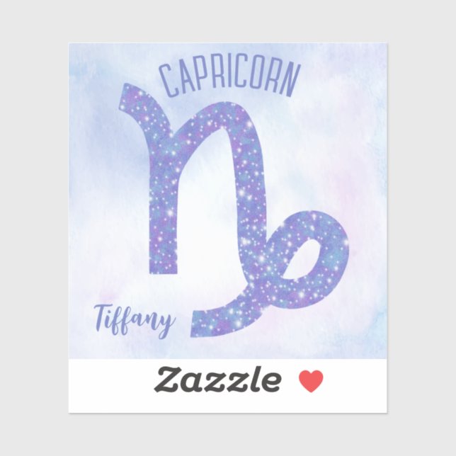 Cute Capricorn Astrology Sign Personalised Laptop (Sheet)