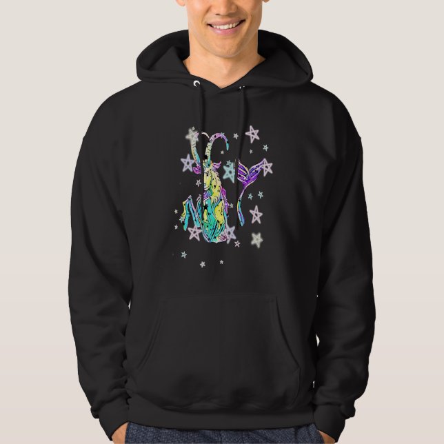 Cute Capricorn Horoscope Zodiac Sign Capricorn Hoodie (Front)