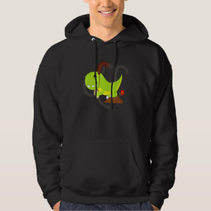 Cute Capricorn Zodiac Sign Ibex Astrology T Rex Di Hoodie