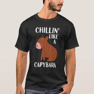Cute Capybara  Aquatic Animal Rodent  Capy Pet 12 T-Shirt