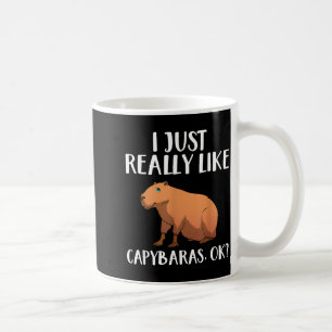 Cute Capybara Art For Men Women Kids Animal Rodent Coffee Mug