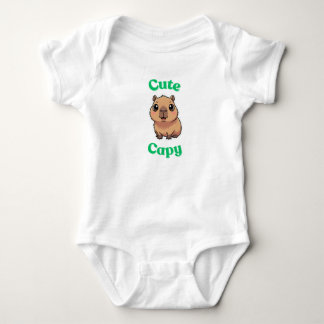 Cute Capybara Baby Bodysuit | Funny Animal Infant