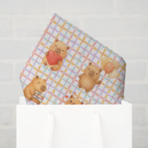 Cute Capybara Baby Shower Tissue Paper