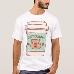 Cute Capybara Capyuccino Coffee Takeaway Cup T-Shirt