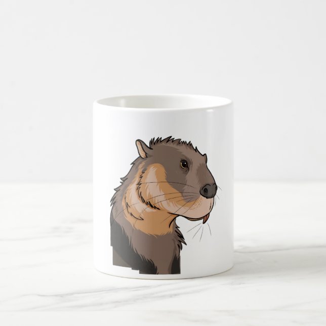 cute capybara coffee mug (Center)