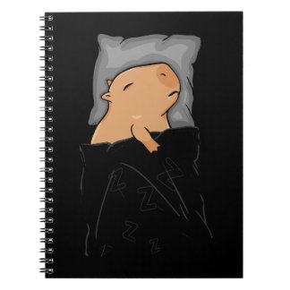 Cute Capybara Gift Women Kids Sleeping Capybara Notebook