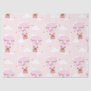 Cute Capybara Hot Air Balloon Tissue Paper