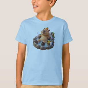 Cute Capybara Hot Spring – Relaxing Capybara T-Shirt