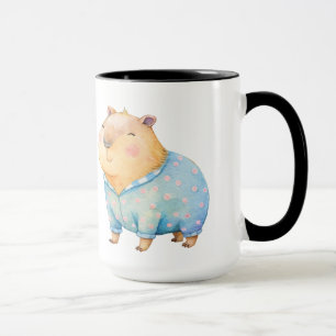 Cute Capybara in Pyjamas Mug
