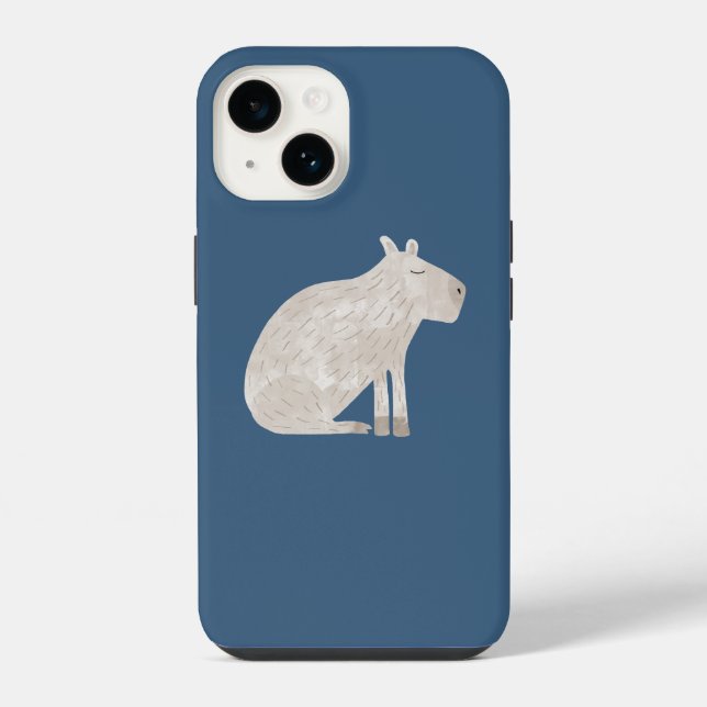 Cute Capybara iPhone Case (Back)