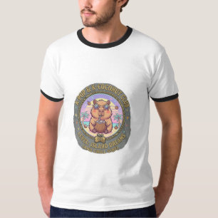 Cute Capybara K-Pop K-Coconut Club Ringer T-Shirt
