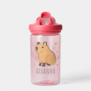 Cute Capybara Kids School Water Bottle