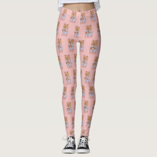Cute Capybara Leggings   Adorable Animal Print 