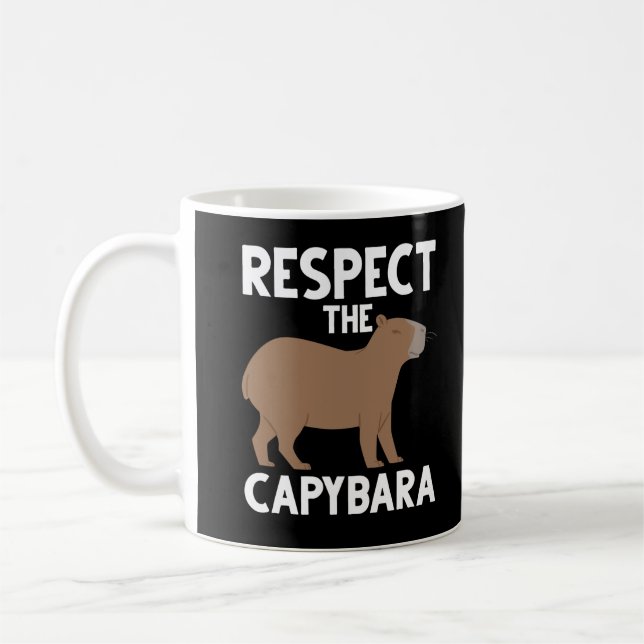 Cute Capybara Lover Animal Awareness Coffee Mug (Left)