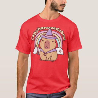 Cute Capybara Magic Capybaracadabra Funny T-Shirt