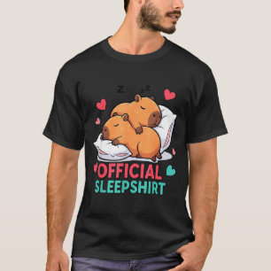 Cute Capybara Official Sleepshirt Cozy Sleep Valen T-Shirt