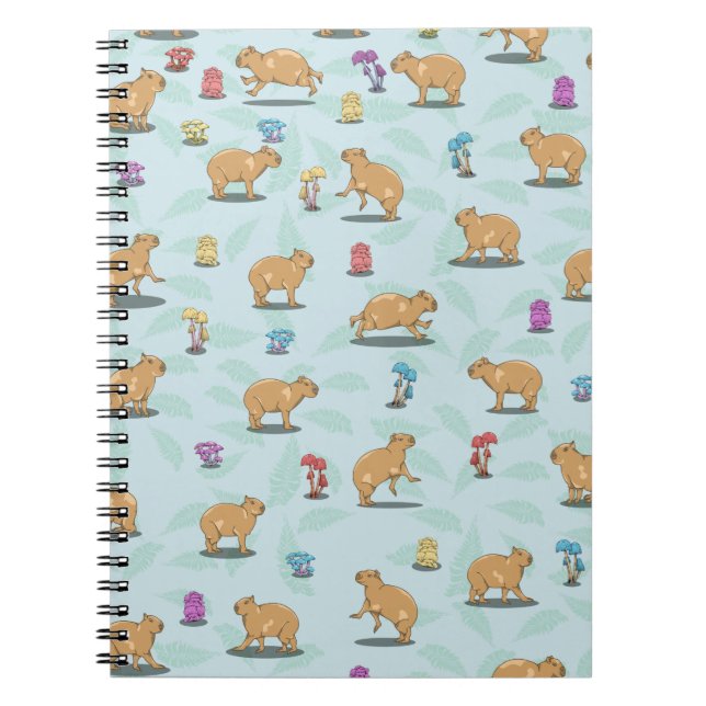 Cute capybara Pattern Notebook (Front)