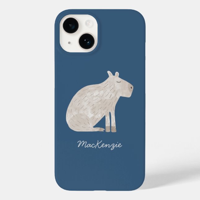 Cute Capybara Personalised Case-Mate iPhone Case (Back)