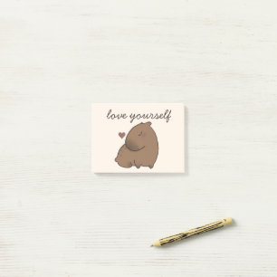 Cute capybara post-it notes