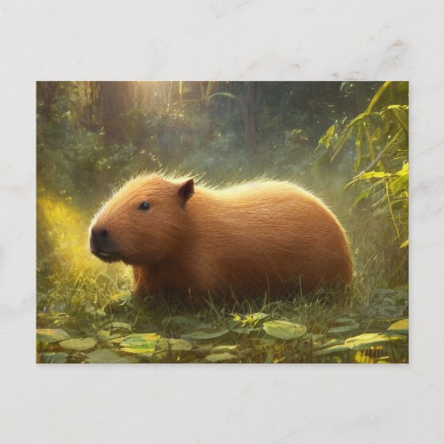 Cute Capybara Postcard (Front)