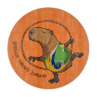 Cute Capybara Rhythmic Gymnastics Hoop Cartoon