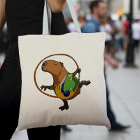 Cute Capybara Rhythmic Gymnastics Hoop Cartoon