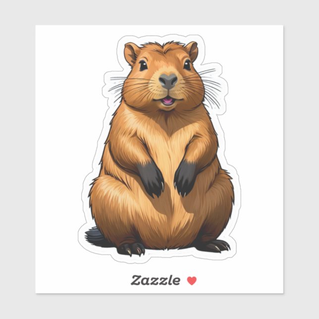 Cute Capybara Rodent Animal Illustration (Sheet)