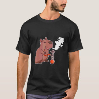 Cute Capybara Smoking Hookah   Shisha T-Shirt