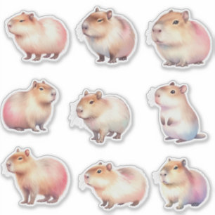 Cute Capybara sticker pack