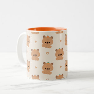 Cute Capybara Two-Tone Coffee Mug