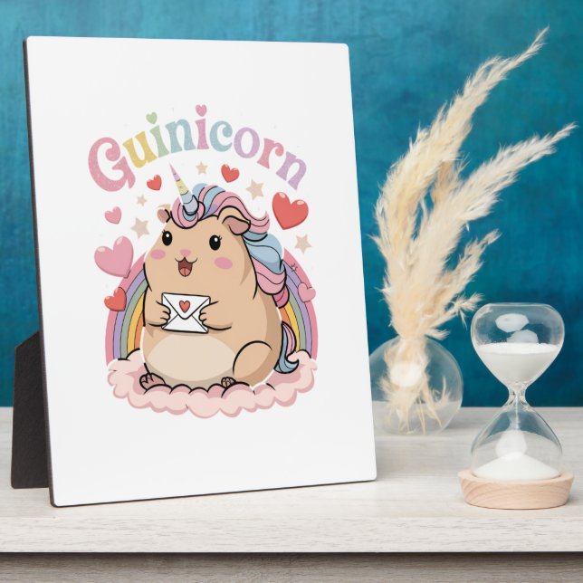 Cute Capybara Vibes Tabletop Plaque (Side)