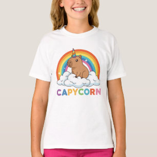 Cute Capycorn Capybara Unicorn Rainbow T-Shirt