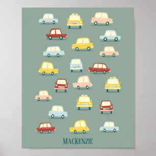 Cute Car Personalised Poster