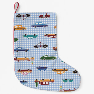 Cute Car Sketch: Simple Seamless Small Christmas Stocking