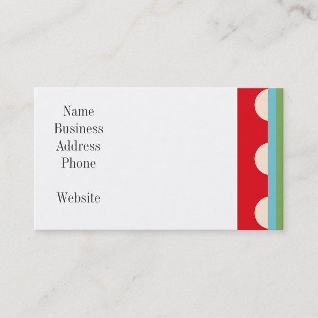 Cute Car Transportation Theme Baby Kids Gifts Business Card (Front)