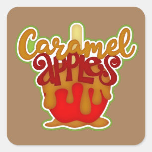 Cute Caramel apple Fall Seasonal sticker