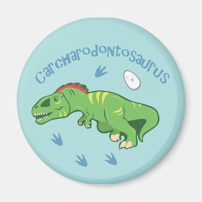 Cute Carcharodontosaurus Magnet (Front)