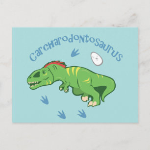 Cute Carcharodontosaurus Postcard
