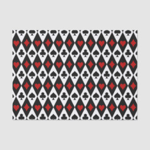 Cute card suit tiled pattern tissue paper