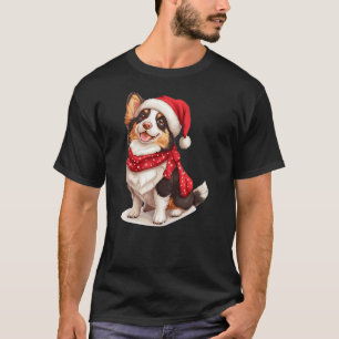 Cute Cardigan Welsh Corgi Dog Christmas Merry X-ma T-Shirt